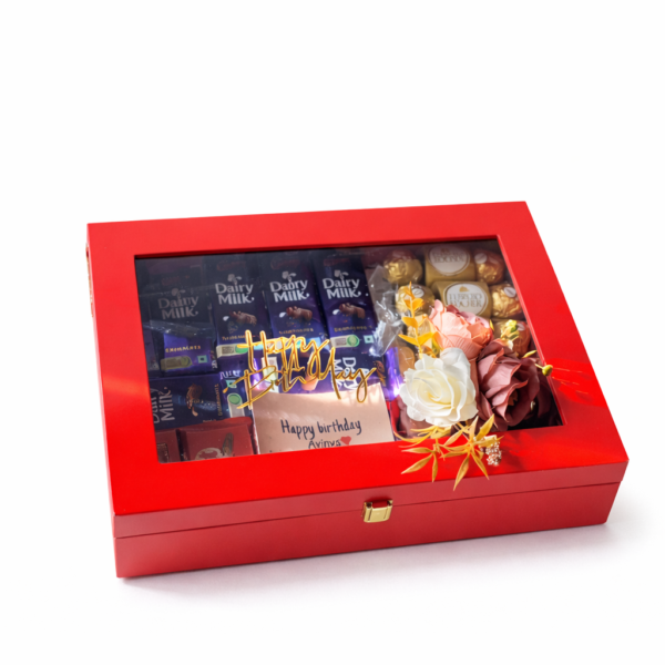 Happy Birthday gift box with chocolates