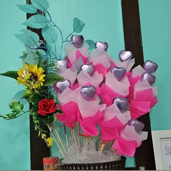 Heart shape Chocolate bouquet
