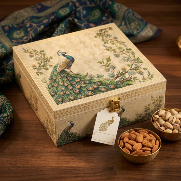 Luxury Peacock Design 4 Jars set Box (1) Luxury Peacock Design 4 Jars set Box (1)