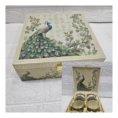 Luxury Peacock Design 4 Jars set Box (3)