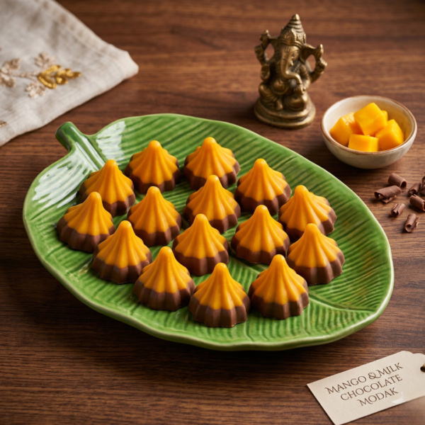 Mango+ milk chocolate Modak
