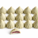 Pistachio-white chocolate modaks with raspberry filling