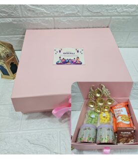 Plain Colored with Ribbon Hamper Box